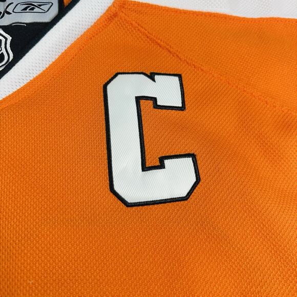 Reebok Philadelphia Flyers Jersey Mens‎ Sz.48 Orange/Black CCM Claude Giroux 28 - Picture 3 of 10